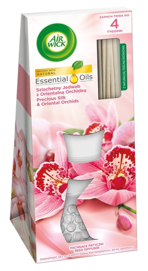 Air Wick Pachnące Patyczki Szlachetny Jedwab z Orientalną Orchideą/Precious Silk & Oriental Orchids 25ml