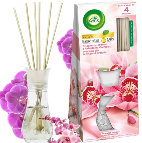 Air Wick Pachnące Patyczki Szlachetny Jedwab z Orientalną Orchideą/Precious Silk & Oriental Orchids 25ml