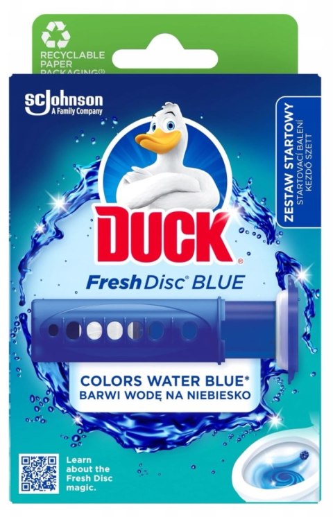 Duck Fresh Discs Blue - Żelowy Krążek Do Toalety 36ml + Aplikator