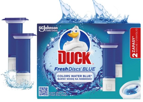 Duck Fresh Discs Blue - Żelowy Krążek Do Toalety 72ml (2 x 36ml)