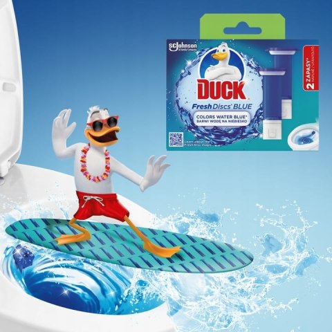 Duck Fresh Discs Blue - Żelowy Krążek Do Toalety 72ml (2 x 36ml)