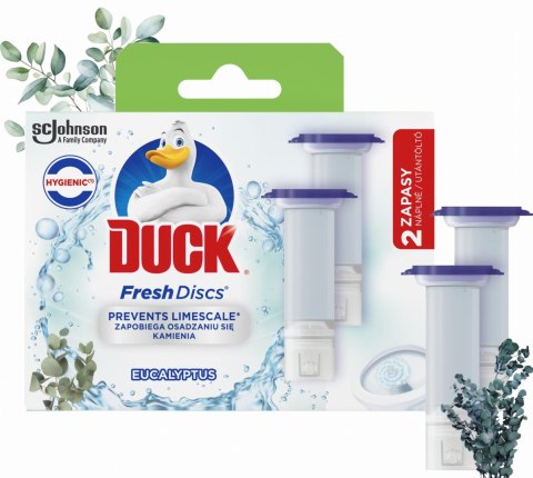 Duck Fresh Discs Eucaliptus - Żelowy Krążek Do Toalety 72ml (2 x 36ml)