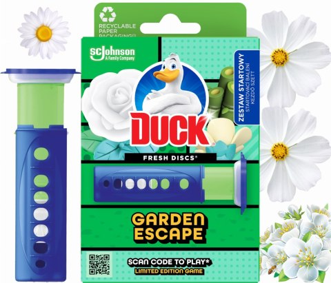 Duck Fresh Discs Garden Escape - Żelowy Krążek Do Toalety 36ml + Aplikator