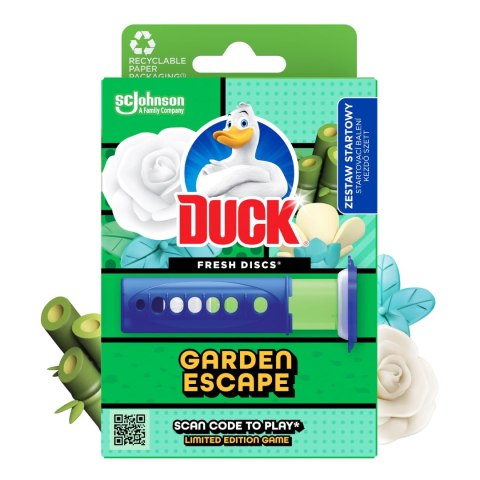 Duck Fresh Discs Garden Escape - Żelowy Krążek Do Toalety 36ml + Aplikator