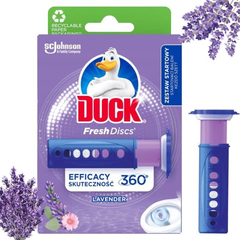 Duck Fresh Discs Lavender - Żelowy Krążek Do Toalety 36ml + Aplikator