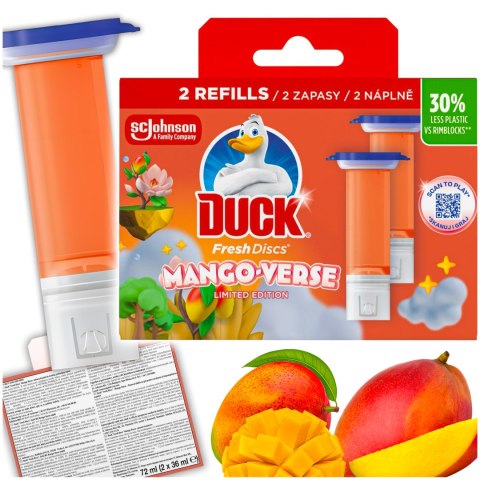 Duck Fresh Discs Mango Verse - Żelowy Krążek Do Toalety 72ml (2 x 36ml)