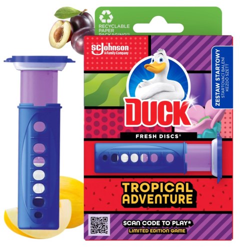 Duck Fresh Discs Tropical Adventure - Żelowy Krążek Do Toalety 36ml + Aplikator