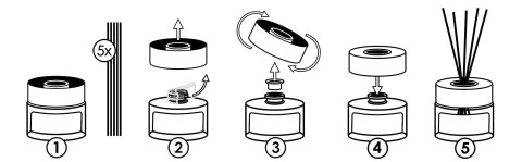VALPE Dyfuzor Zapachowy Z Patyczkami DRZEWO CEDROWE - WANILIA 50 ml dz50-81